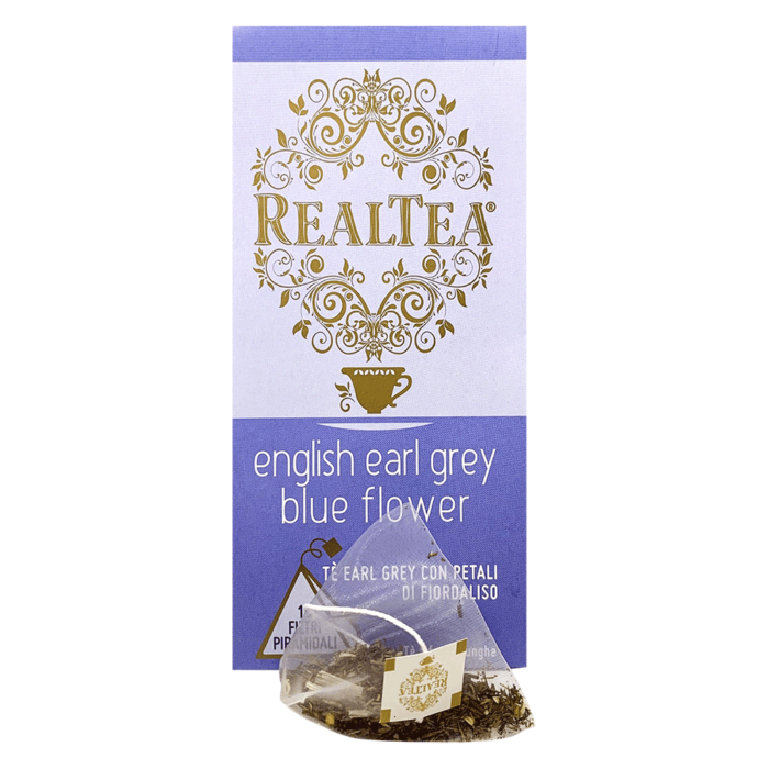 confezione tè piramidale english earl grey blue flower